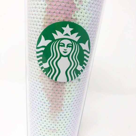 Starbucks White Sequin Holiday Cold Cup Venti - Picture 3 of 5